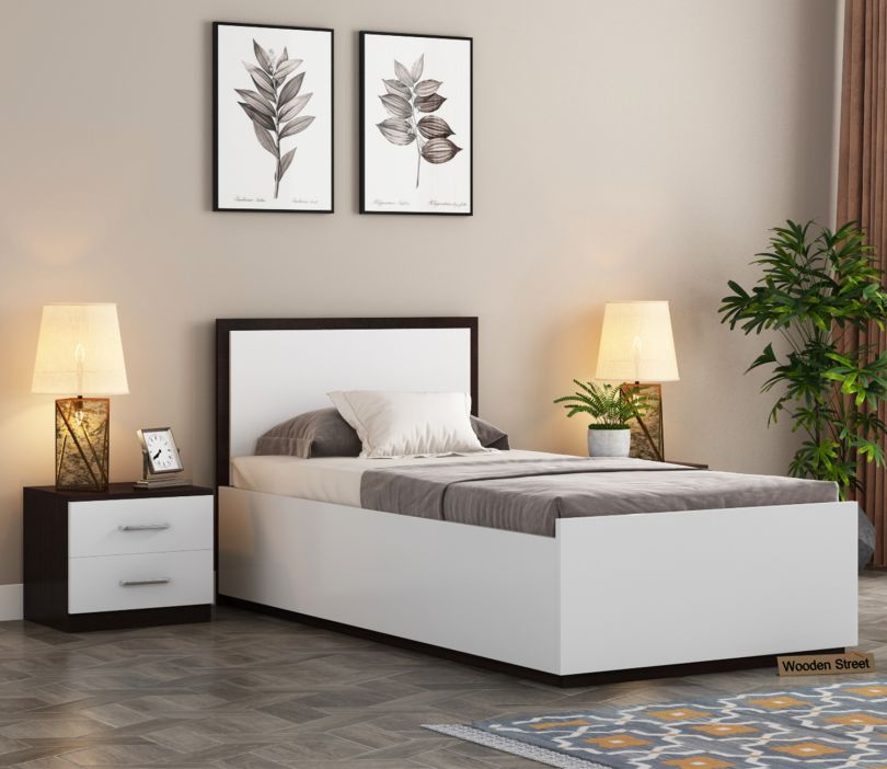 single bed design with box